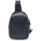 Resim Lacivert Deri Unisex Çapraz Askılı Çanta - S1AC00021511-A38 