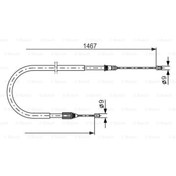 Resim CAVO 1302606 El Fren Teli Arka Megane 00- 
