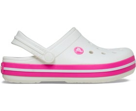 Resim Crocs Crocband Clog K Çocuk Sabo Terlik Beyaz Pembe Beyaz Pembe 