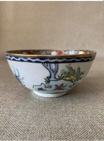 Resim Horoz Motifli El İşçilikli Porselen Kase 5,5 cm - Porselen Çerezlik 