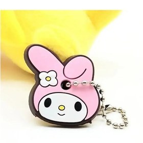 Resim Mınıso 46 Modelli Toptan Anime Anahtarlık Kapağı - Minnie Karikatür Taşınabilir Anahtarlık Tutucu Bej Gri 