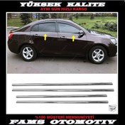 Resim Geely Emgrand HB-Sedan Krom Cam Çıtası Paslanmaz Çelik 4 Parça 2009 Üzeri 