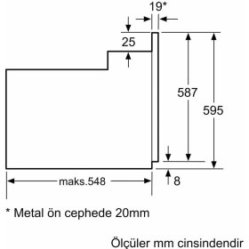 Resim Siemens HB011FBA1T Ankastre Fırın Siyah 