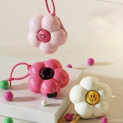 Resim Taşınabilir Dopamine-Style Çiçek Depolama Kutusu Askılı - Renkli Pastel Tasarım, Küçük Aksesuarlar, Makyaj ve Takılar İçin Dayanıklı Plastik Seyahat Organizatörü, Art Deco Tarzı, Kompakt ve Şık Tasarım, Takı Organizatörü | Eğlenceli Tasarım | Dayanıklı Plastik, Kozmetik Depolama Organizatörü 