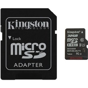 Resim Kingston Canvas Select SDCS/32GB 32 GB MicroSDHC Class 10 UHS-I Hafıza Kartı + Adaptör 