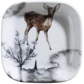 Resim Kütahya Porselen Happiness 12x12 cm 3 Parça Meze Tabağı 