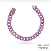 Resim RICH 925k SILVER RUBY CUBA BRACELET (925K REAL SILVER) 