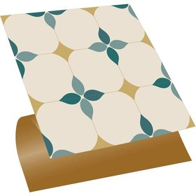 Resim Tink Kendinden Yapışkanlı Zümrüt Çiçek Desenli Pvc Karo 30x30 Cm 