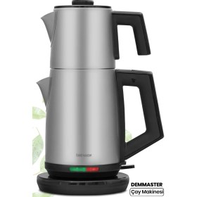 Resim Demmaster İnox Damlatmaz Ağız Tasarımlı Paslanmaz Çelik Çay Makinesi ve Su Isıtıcısı 