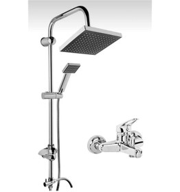 Resim Genel Markalar Viosa Armatür Banyo Bataryası Çeşmesi Ve Lüx Krom Robot Duş Seti 