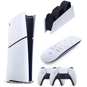 Resim Sony Playstation 5 Slim Dijital - 2. Dualsense Ps5 Kol - Şarj İstasyonu - Medya Kumandası Oyun Konsolu (İthalatçı Garantili) 