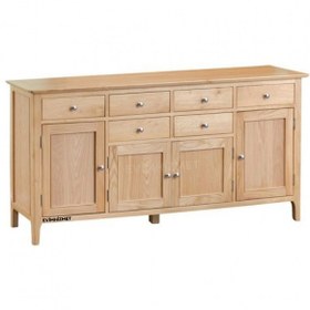 Resim Evim Hizmet Masif Natural 6 Çekmeceli Konsol 