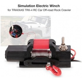 Resim Trx-4 Rc Off-road Crawler İçin 5-12v Simülasyon Elektrikli Vinç Siyah - 6-10kg Yük Kapasitesi 