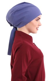 Resim Bilenn Tekstil Tesettür Bone - 6432 Indigo Mavi 
