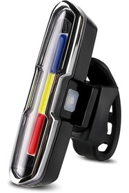 Resim Sevimle Store Led İkaz Uyarı Fener Mavi Kırmızı Beyaz Çakarlı USB Şarjlı Stop Lambası 