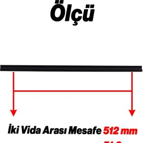 Resim Foça Siyah Metal 512 mm Uzun Çekmece Dolap Kulpları Mutfak Dolabı Kapak Kulbu Mobilya Kolu 