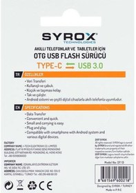Resim Syrox Usb-3 Den Type-C Ye Dönüştürücü Otg Dt13 245563438 