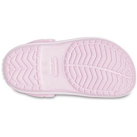 Resim Crocs Crocband Clog Çocuk Pembe Kenarı Pembe Çizgili Terlik / San 