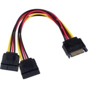 Resim Boblov Sata Power Y Kablo 15 Pin Sata Erkek To 15 Pin Y Dişi Power Kablo 