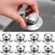 Resim 2/4/8 adet Paslanmaz Çelik Tencere Kapağı Evrensel Tava Kapağı Tutma Üstleri Yedek El Tutamağı Sap Yardımcısı ile Tornavida 