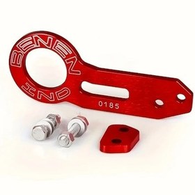 Resim Xuweiwei Jdm Racing Alüminyum Alaşım Arka Çekme Kancası Red Kırmızı Modifiye Ben Araç Römork Kanca 