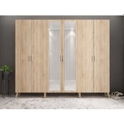 Resim Açelya Portmanto Vestiyer Meşe 270 cmM6 