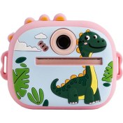 Resim M5 Taşınabilir Fotoğraf Yazıcı ve Kamera Dinazor Pembe 