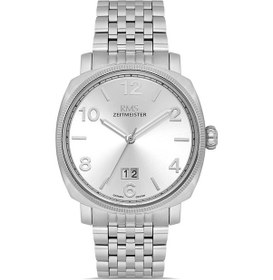 Resim Rms Zeitmeister Rms.1.ag1629.01 Kristal Camlı Çelik Kordon Çelik Kasa 5 Atm Suya Dayanıklı Metalik Renk Erkek Kol Saati Metalik 