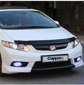 Resim Cappafe Honda Civic 9 Ön Kaput Koruma Rüzgarlık 4Mm Abs 2012-16 