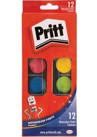 Resim Sulu Boya 12 Renk Büyük Tablet - Pritt 