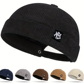 Resim Unisex Kış Bere - Yumuşak Kadife Dokulu, Ayarlanabilir Fitli Arka Etiketli, Hafif ve Sıcak Erkek & Kadın Şapkası - NYC Tarzı Siyah/Gri/Mavi/Kahverengi/Bej Renklerde - Günlük ve Resmi Kıyafetler İçin Mükemmel Noel Hediyesi 