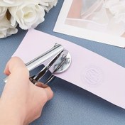 Resim Özelleştirilebilir Logo Kabartma Damgası Şık Metal Saplarla - Düğün Davetiyeleri, Sevgililer Günü & Noel Kartları için Mükemmel, İngilizce Metin - Dayanıklı Demir Yapı 