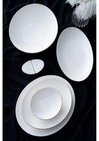 Resim Acar Brinia 6 Kişilik 29 Parça Gold Yemek Takımı 