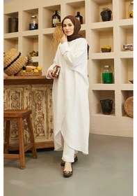 Resim Neways 6394-standart Tunik Beyaz 
