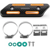 Resim Ranyeek Motosiklet Egzos Isı Koruması Abs Malzeme Isı Yalıtımı Sağlar Crf Ve Off-road Modelleri İçin Oranj Renkli Korumalı Kapak 