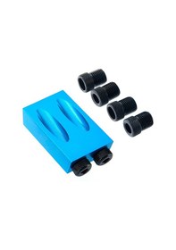 Resim Springsun M6-m10 Eğik Delik Bulucu 15 Ağaç İşleme Eğik Delik Delgeç 6/8/10mm Mavi 