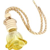 Resim Suntek Rosebud Çiçek Şekli Asılı Parfüm Şişesi Hava 