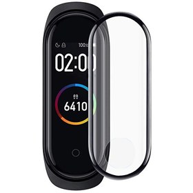 Resim Xiaomi Mi Band 3 Tam Kaplayan Temperli Cam Full Ekran Koruyucu Siyah 