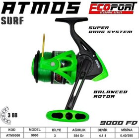 Resim Ecoport Atmos 8000 Fd Surf Olta Makinası 8 Bb 