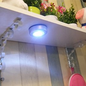 Resim herkesetoptantic Spot Dokunmatik LED Işıklı Kablosuz Pilli Lamba (Gri) 