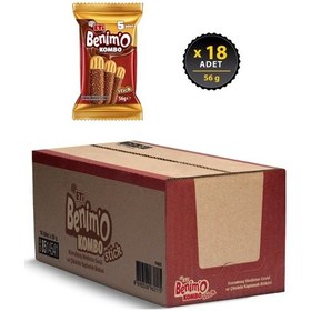 Resim Benimo Kombo Hindistan Cevizi Ve Çikolata Kaplamalı Bisküvi 56 G X 18 Adet 