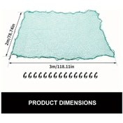Resim Hightower Ağır Hizmet Römork Ağ File 2m X 3m Pe Polyester Takviyeli Kanca Yük Koruma 