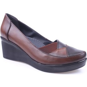 Resim Mavişim 2579 Kadın Dolgu Topuk Ayakkabı Kahverengi 