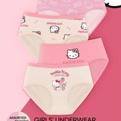 Resim 1 adet Sanrio for hello kitty kızlar için iç çamaşırı varyant paketi - 4 renk, sevimli çizgi film tasarımı, nefes alabilen viskoz, 6-16 yaş arası esnek uyumluluk, tüm mevsimler için külot, kızlar için iç çamaşırı | Eğlenceli tasarım | Rahat uyumluluk, for hello kitty aksesuarları için 