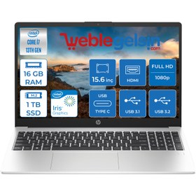 Resim Hp 250 G10 Intel Core I7-1355U 16GB 1tb SSD 15.6" Fdos Fhd Taşınabilir Bilgisayar 99G1E6ET08+ZETTAÇANTA 