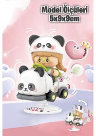 Resim Loz Creative Serisi Sallanan Siyah Beyaz Panda Modeli 188 Parça Oyuncak Yapım Seti Fflz-4307 