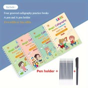 Resim 4 Kitap Noktalı Eğitim Sayfaları, Karışık Renk, Kağıt, Tutucu ile, Mürekkep Dolumları, Öğrenme Malzemeleri, Kalemiye Uygulama, Noel, Cadılar Bayramı, Doğum Günü Hediyesi 