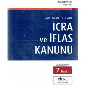 Resim İcra Ve İflas Kanunu (5. Cilt) 7.Baskı Mahmut Coşkun 38 2021/07 