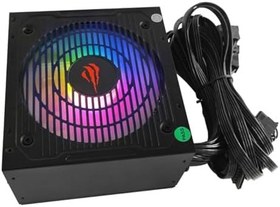 Resim Havit Gamenote HV-B500W 500W RGB 80 PLUS Gaming Güç Kaynağı – Sessiz ve Stabil Performans 