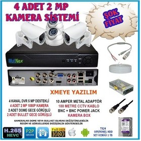 Resim 4 Adet 2 Mp Kamera Set 